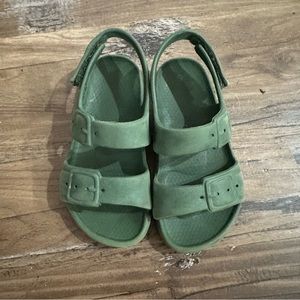 Green sandals